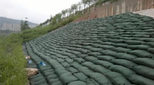 生態袋護坡施工圖設計說明